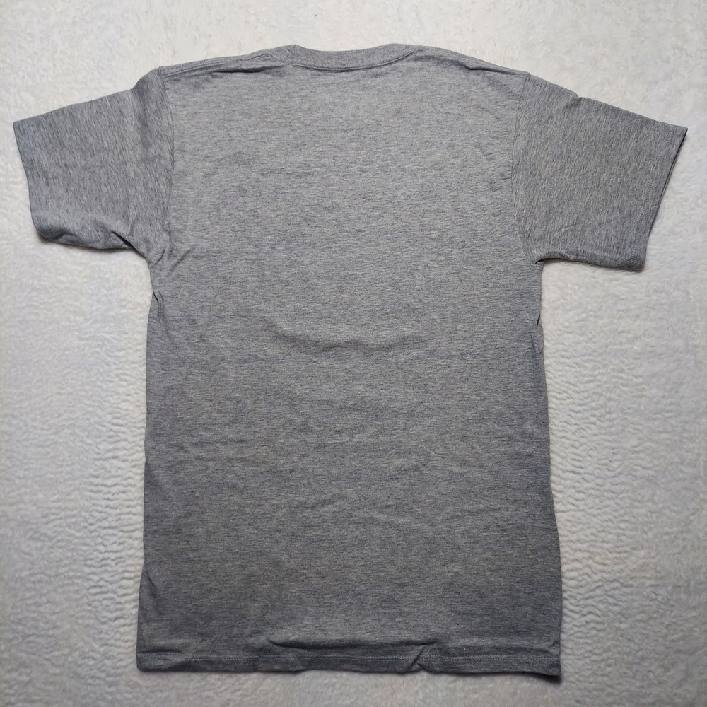 Champion T-Shirt Mens Small Oxford Gray New Chenille Logo GT23H Short Sleeve